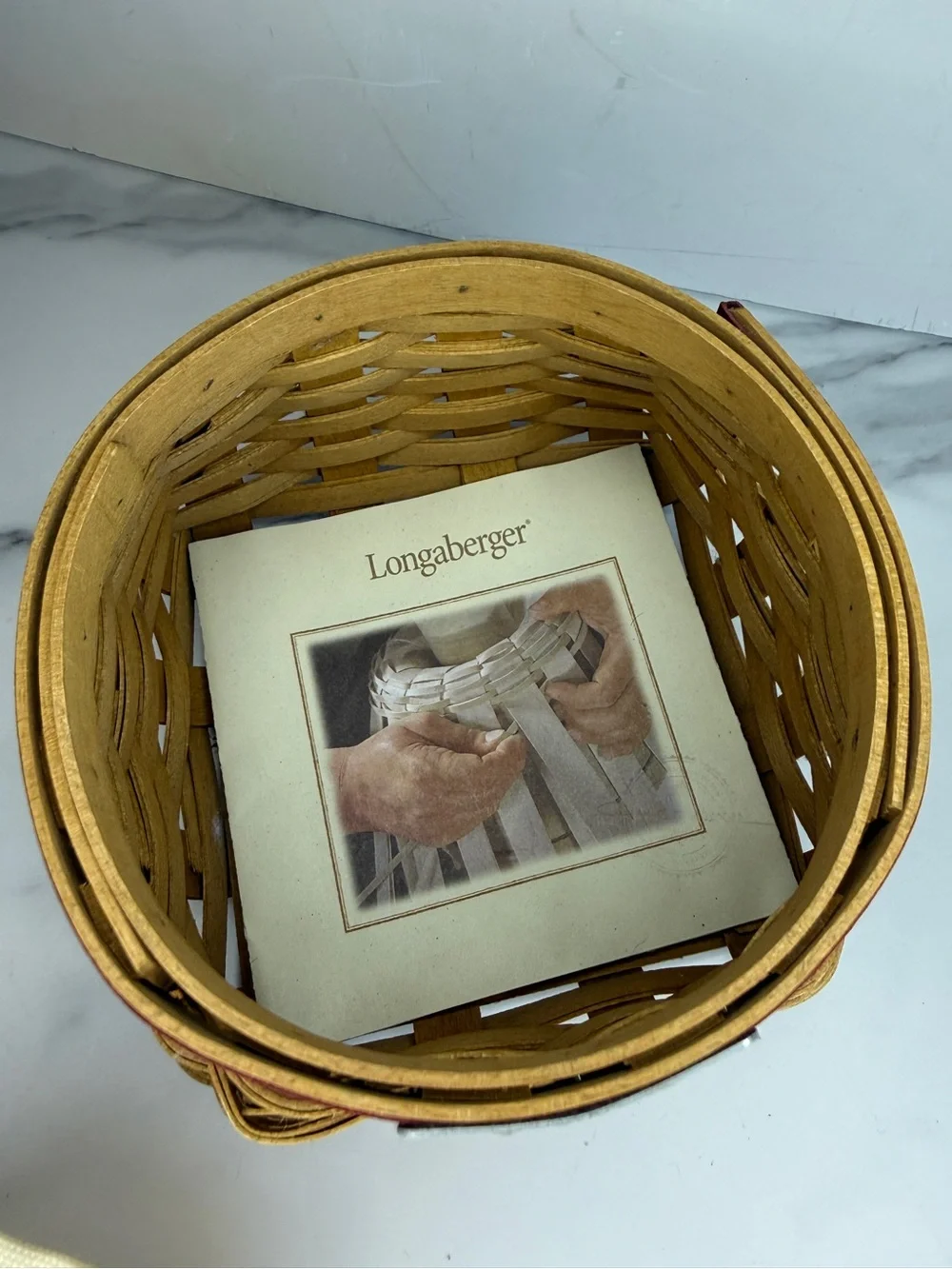 LONGABERGER 2005 Hostess Appreciation Basket Liner Pamphlet Signed